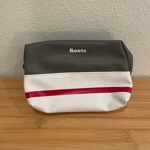Roots Two-Tone Pouch with Red Accent